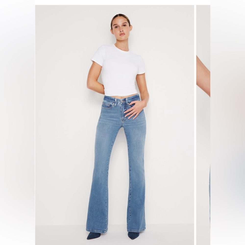 Good American Good Legs Flare Jeans